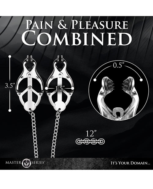 Master Series Primal Spiked Clover Nipple Clamps