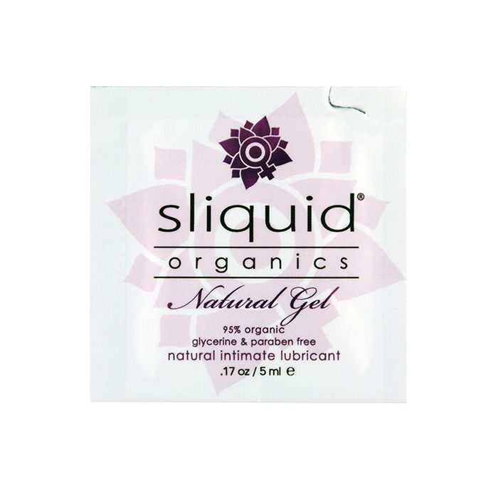 Sliquid Organics Natural Lubricant Gel 0.17 Oz Glycerin Free Paraben Free