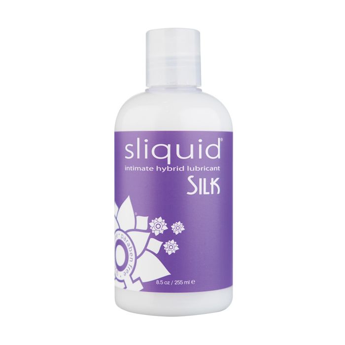 Sliquid Silk Hybrid Lubricant Glycerin and Paraben Free 8.5 oz