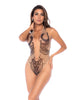 Carica l'immagine nel visualizzatore Galleria, Bohemian Mystique Halter Top Deep-V Bodysuit - Multi-Color S/M
