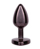 Carica l'immagine nel visualizzatore Galleria, Jewel Black Diamond Heart Butt Plug - Small, Black
