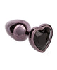 Carica l'immagine nel visualizzatore Galleria, Jewel Black Diamond Heart Butt Plug - Small, Black
