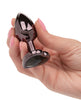 Carica l'immagine nel visualizzatore Galleria, Jewel Black Diamond Heart Butt Plug - Small, Black
