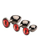 Cargue la imagen en el visor de la galería, Creature Cocks - Sinister Eyes Red Eye Metal Butt Plug Set
