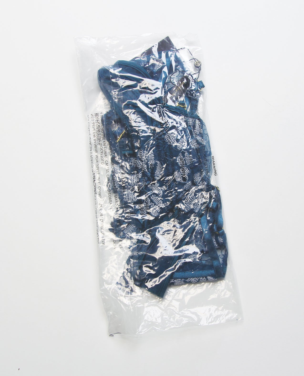 Nova Lace Teddy w/Garters - Jade Blue 1X/2X