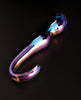 Φόρτωση εικόνας στο πρόγραμμα προβολής Gallery, Cristal Blue Flame Curved Glass Dildo - Purple
