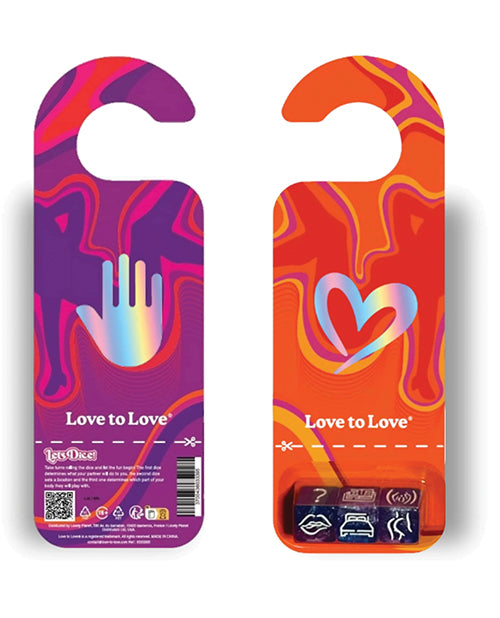 Love to Love Let's Dice w/Door Hanger - Blue