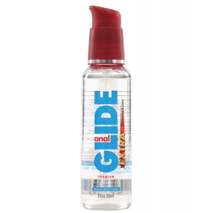 Load image into Gallery viewer, Anal Glide Extra Anal Lubricant &amp; Desensitizer - 2 oz Pump Bottle
