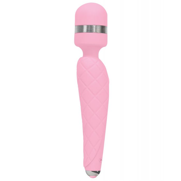 Pillow Talk Cheeky Wand Pink Cushioned Handle Vibrator For Luxury Nighttime Pleasure