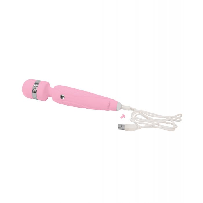 Pillow Talk Cheeky Wand Pink Cushioned Handle Vibrator For Luxury Nighttime Pleasure