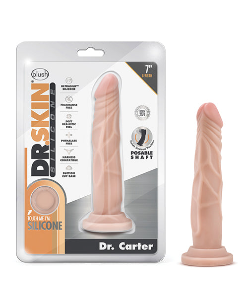 Load image into Gallery viewer, Blush Dr. Skin Silicone Dr. Carter 7.5&quot; Dildo - Vanilla
