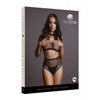 Load image into Gallery viewer, Shots Le Desir Duo Net Key Hole Bra Set Black O/S
