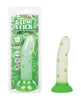 Load image into Gallery viewer, Glow Stick Leaf Suction Cup Glow-in-the-Dark Dildo - Green
