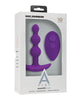 Lataa kuva gallerian katseluohjelmaan, A Play Beaded Rechargeable Silicone Anal Plug w/Remote - Purple
