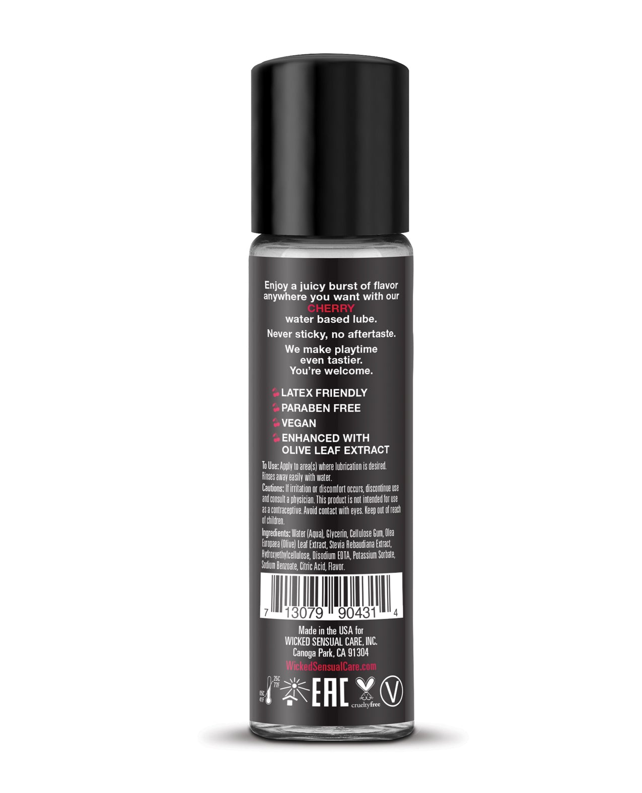 Wicked Sensual Care Aqua Lubrykant na bazie wody - 1 oz Wiśnia