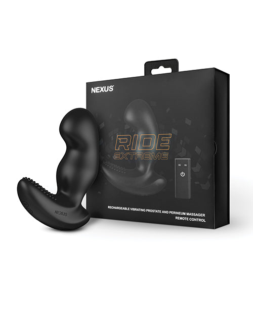 Nexus Ride Extreme Vibrating Prostate Perineum Massager With Remote Control Black