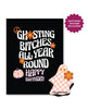 Cargue la imagen en el visor de la galería, Halloween Ghosting Birthday Greeting Card w/Sticker
