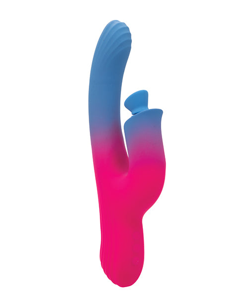 Elation Dual Stimulator w/Suction - Blue/Pink
