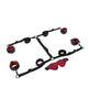 Load image into Gallery viewer, Saffron Under the Bed Adjustable Restraint System - Black and Red
