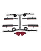 Load image into Gallery viewer, Saffron Under the Bed Adjustable Restraint System - Black and Red
