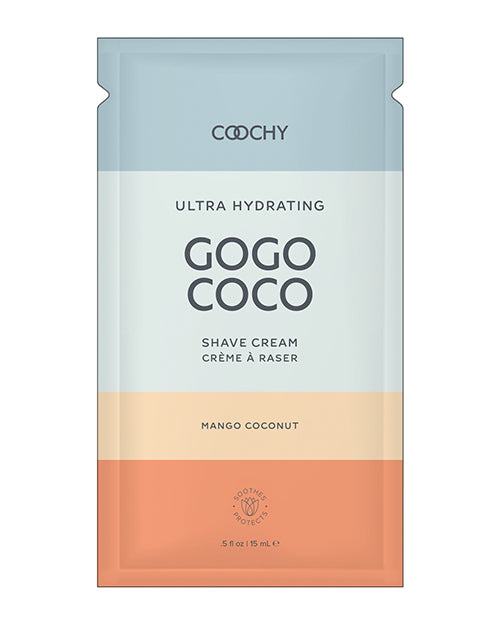 COOCHY Cremă de ras ultra hidratantă Foil - 0,35 oz Mango Cocos
