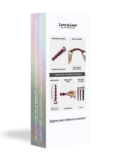 Love to Love Bing Bang Contas Anais - Ameixa Médio