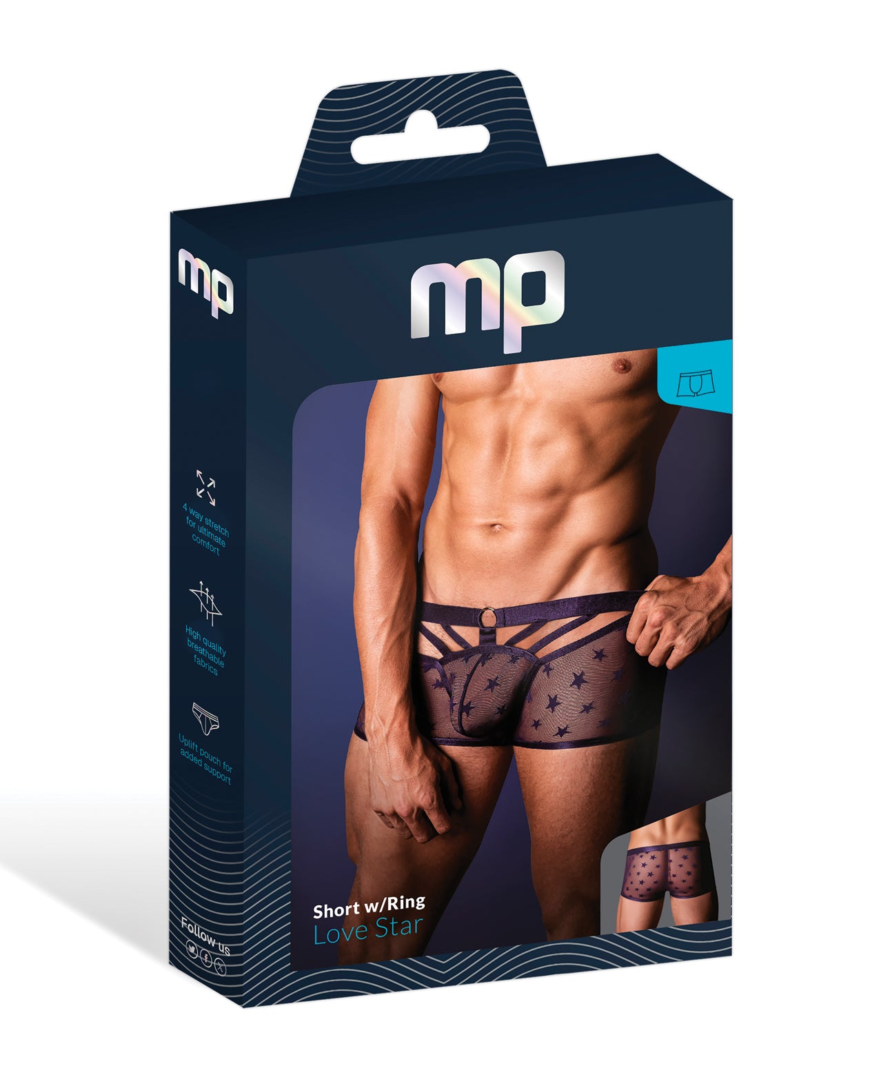 Love Star Short w/Ring - Purple XL