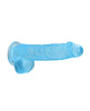 Load image into Gallery viewer, Shots RealRock Realistic Crystal Clear 6" Dildo w/Balls - Blue
