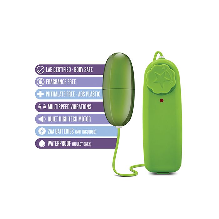 Blush B Yours Power Bullet Lime Vibrator Clitoral Stimulation And Couples Play