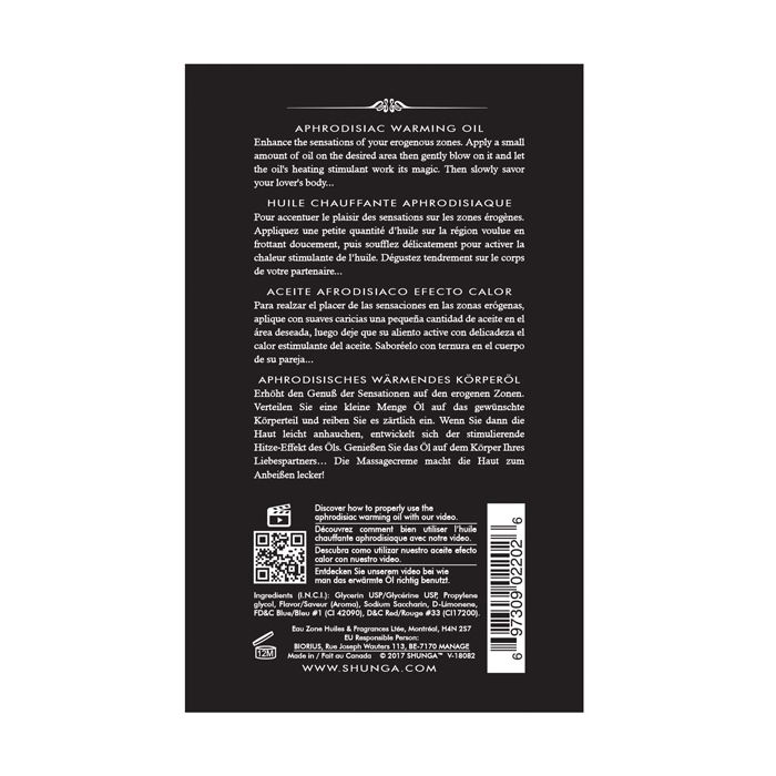 Shunga Warming Oil - 3.5 oz Exotic Fruits
