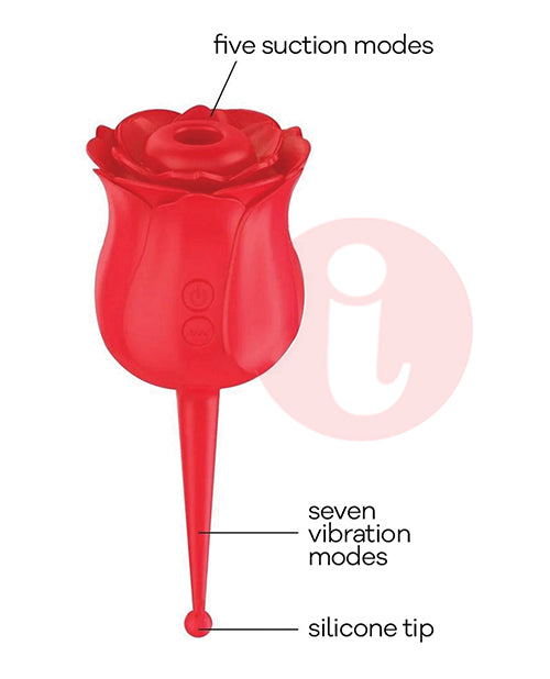 Indlæs billede i gallerifremviser, Wild Rose Le Pointe Vibrator - Red
