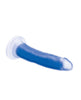 Load image into Gallery viewer, Curve Toys Lollicock 7" Glow In The Dark Silicone Dildo - Blue
