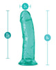 Load image into Gallery viewer, Blush B Yours Plus 8&quot; Roar n Ride Dildo - Teal
