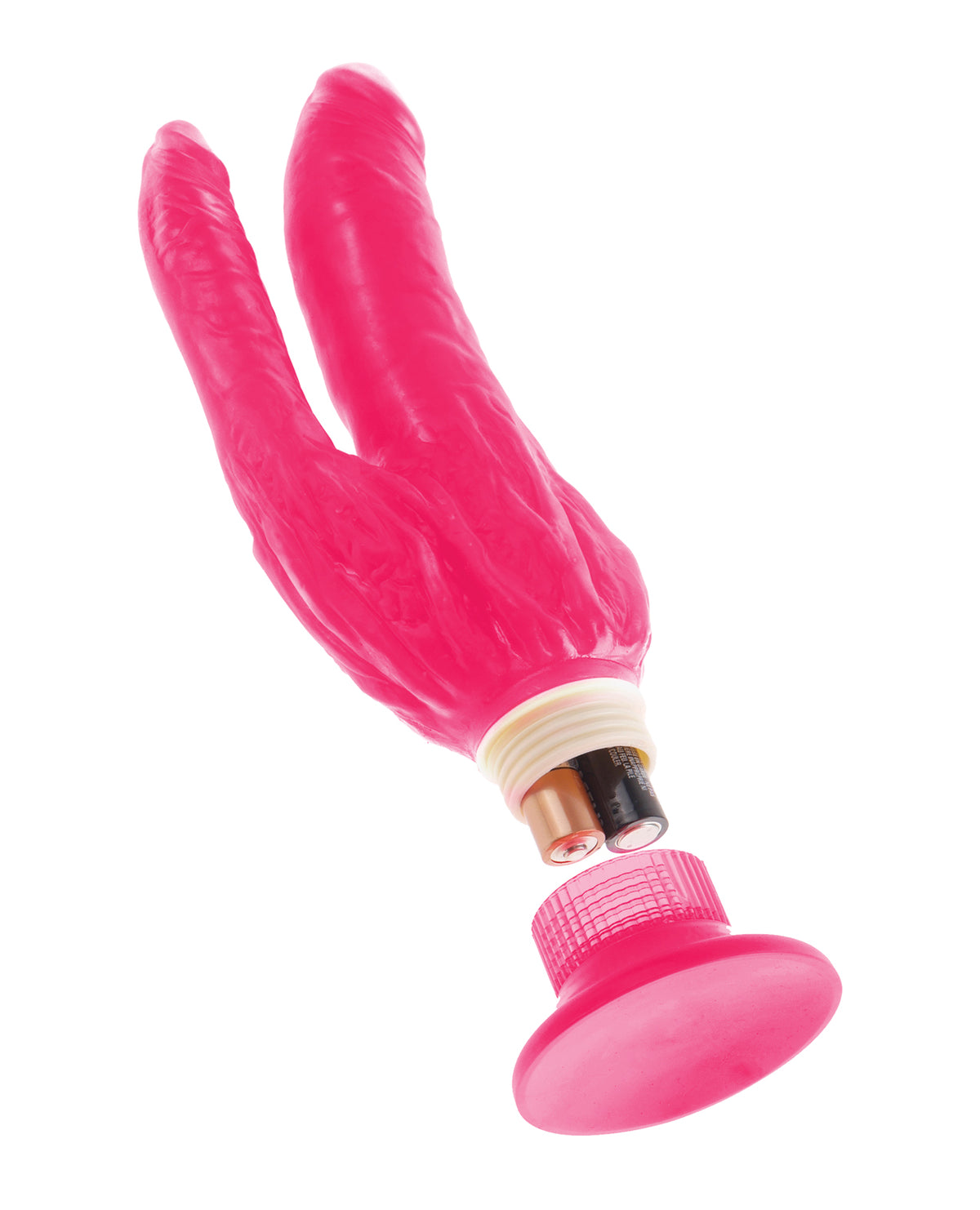 Wall Bangers Double Penetrator Waterproof Pink Vibrator For Wall Stimulation