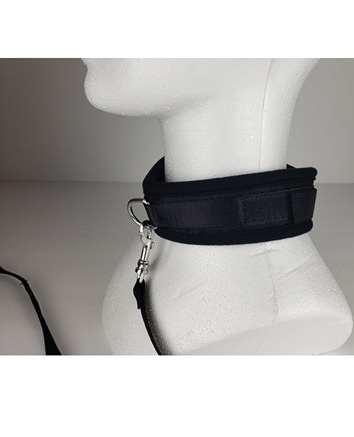 Cargue la imagen en el visor de la galería, Spartacus Collar &amp; Leash - Neoprene Black
