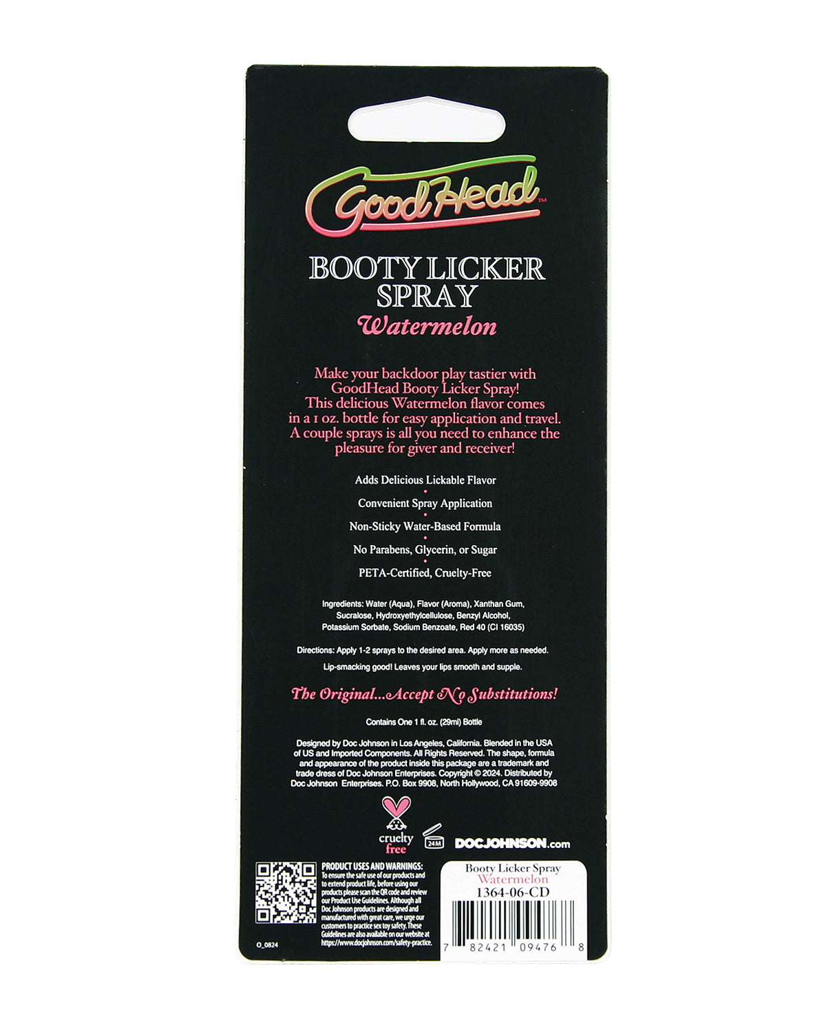 GoodHead Booty Licker Spray - 1 oz Watermelon
