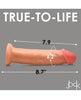 Carica l'immagine nel visualizzatore Galleria, Curve Toys Jock Real Skin Silicone 8.5" Dildo
