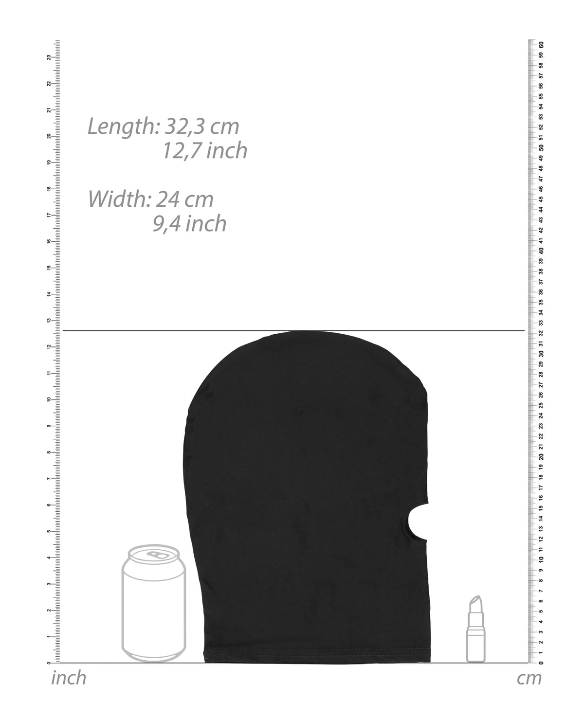 Shots Ouch Submission Mask - Black