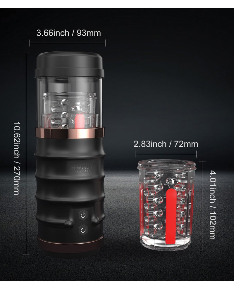 Load image into Gallery viewer, Warrior Auto Thrusting Male Masturbator - Black
