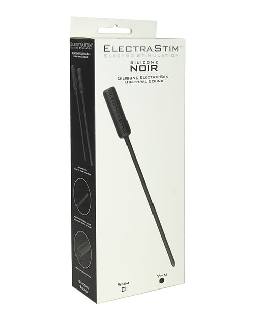 ElectraStim Silicone Noir Flexible Electro Sound - 7 mm