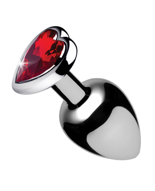Booty Sparks Red Heart Gem - Medium Anal Plug