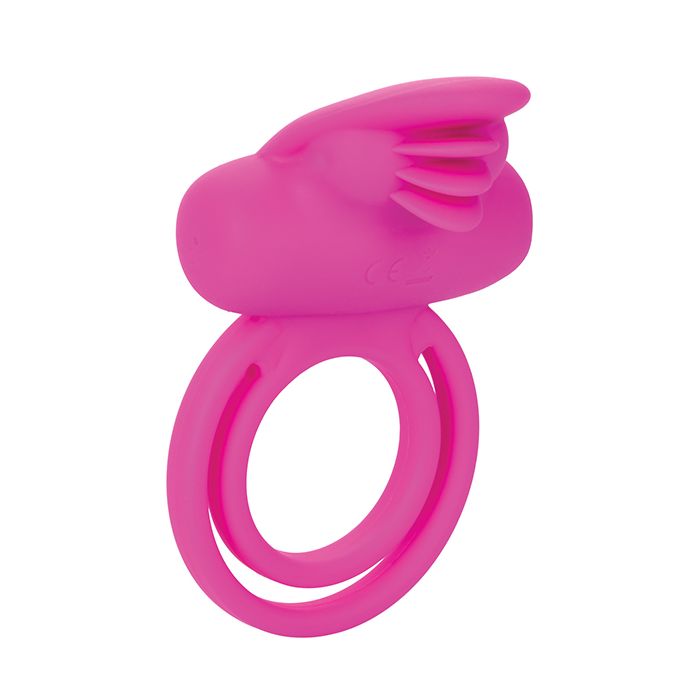 Silicone Rechargeable Dual Clit Flicker Enhancer - Pink