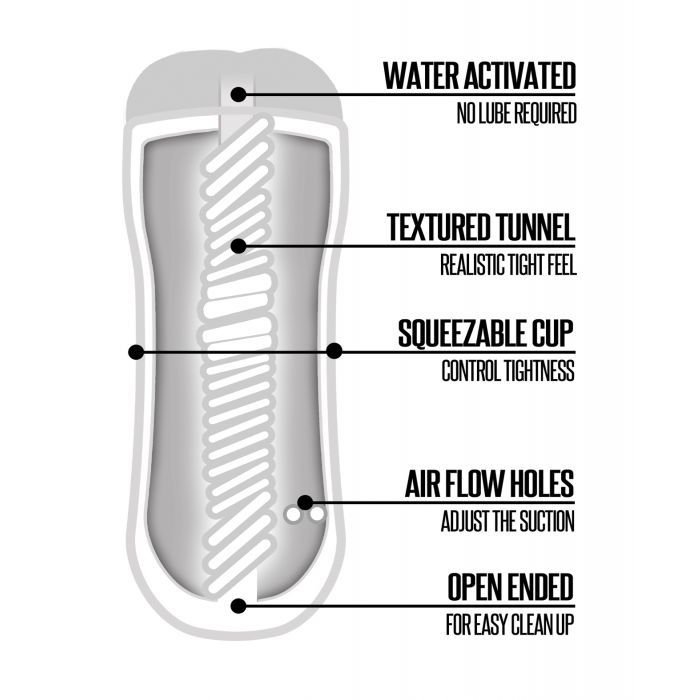 Shower Stroker Ass - Ivory