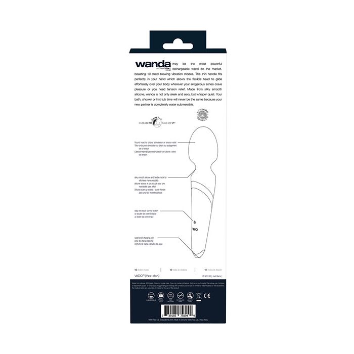 VeDO Wanda Varinha Recarregável - Apenas Preto