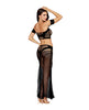 Lataa kuva gallerian katseluohjelmaan, Seamless Bandeau Bralette &amp; Maxi Skirt 2 pc Set - Black O/S
