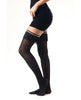 Carica l'immagine nel visualizzatore Galleria, Kix'ies Keila Semi Opaque Fringe Thigh High Black B

