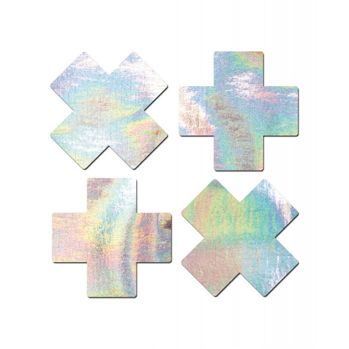 Pastease Premium Petites Olografico Plus X - Argento Taglia Unica Confezione da 2 Paia