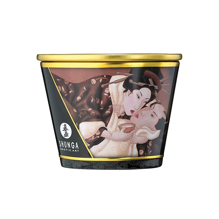Shunga Massage Candle Excitation - 5.7 oz Intoxicating Chocolate