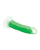 Cargue la imagen en el visor de la galería, Curve Toys Lollicock 7" Glow In The Dark Silicone Dildo - Green
