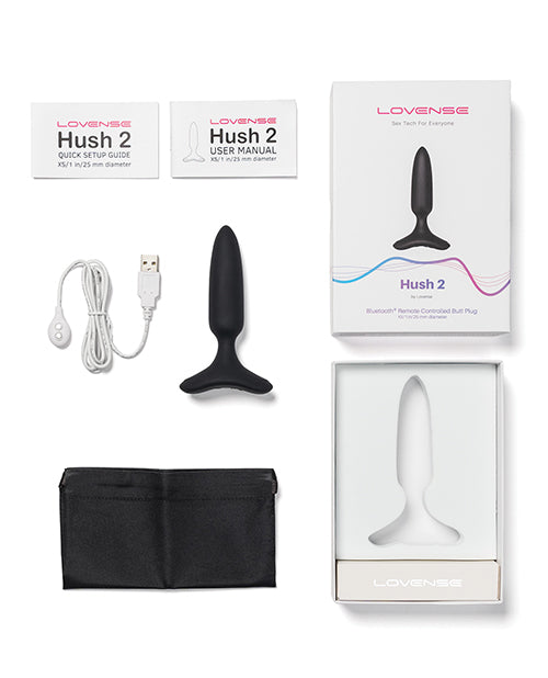 Lovense Hush 2 1" Analplug - Schwarz